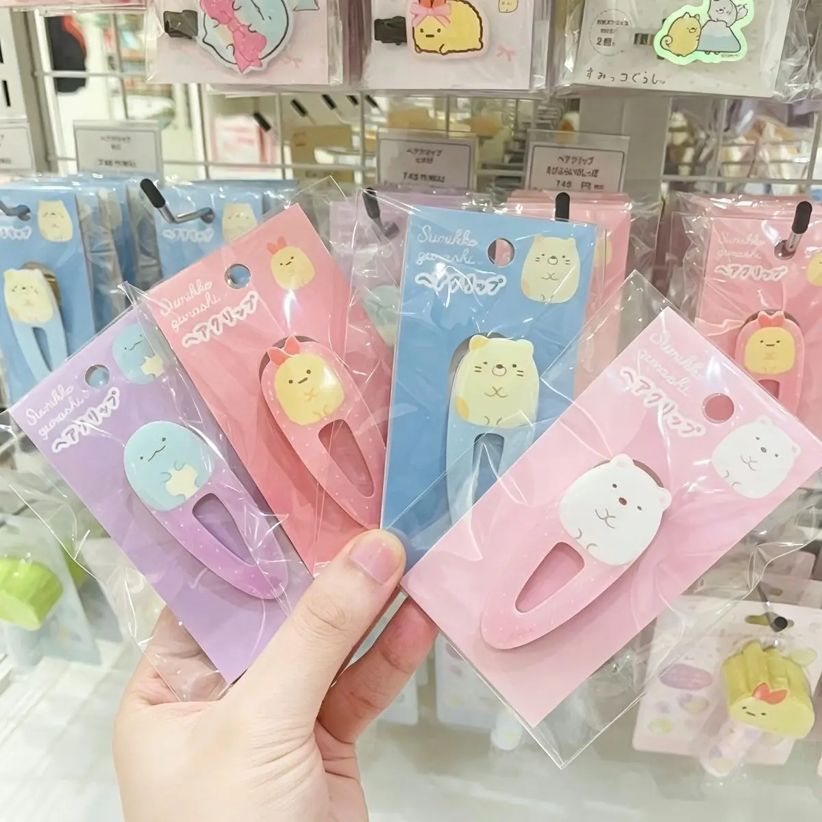 Kawaii Sumikko Gurashi Side Hair Clips Lovely Bang Barrettes Trendy Daily Headwear Matching Gift For Bestie Christmas Present