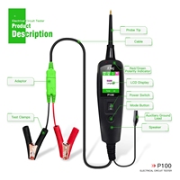 Automotive Electrical Circuit Tester Car Diagnostic Tool JDiag P100 12V 24V DC Car Voltage Detector Power Probe Kit Auto Repair