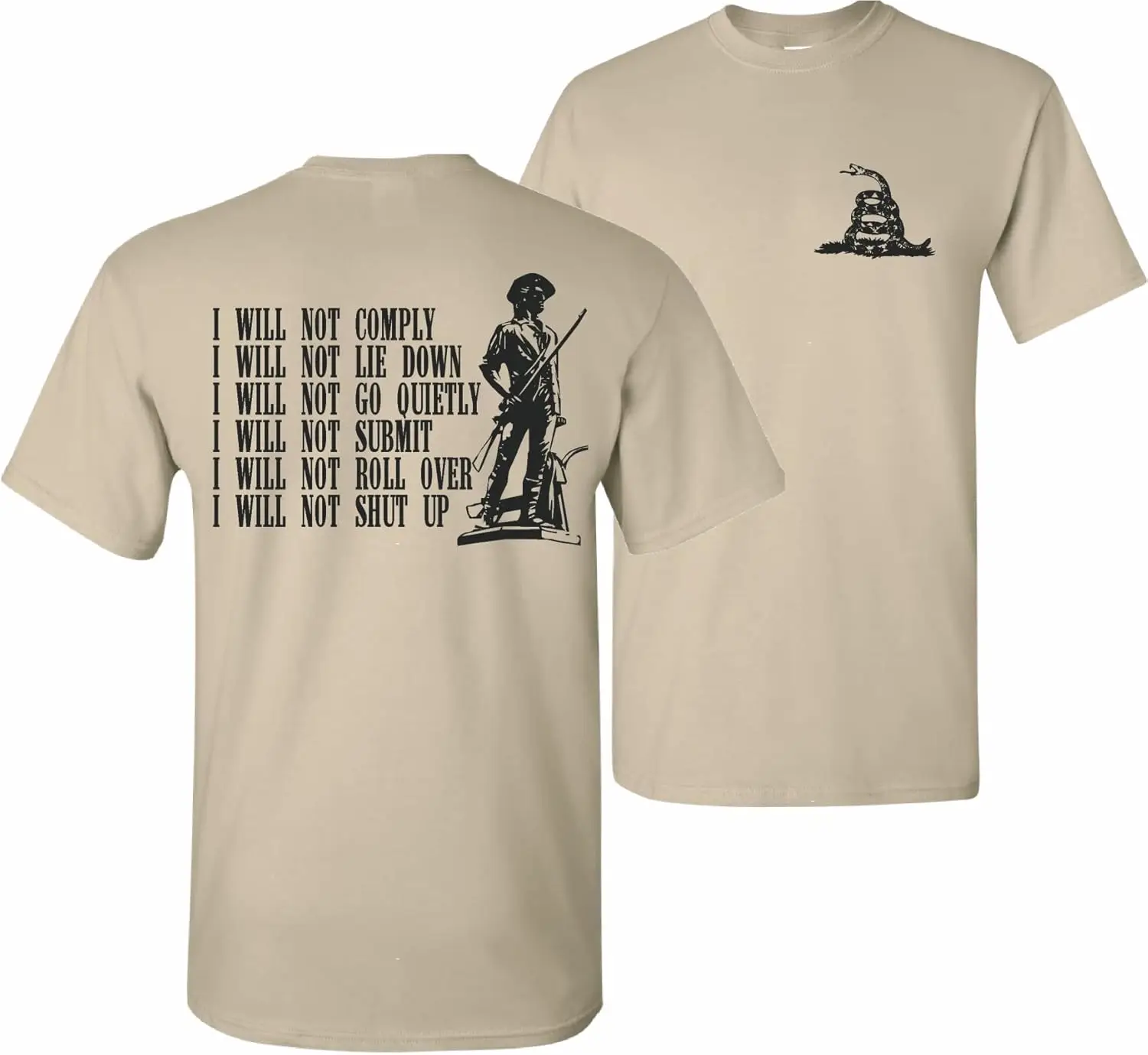 Patriot Apparel I Will Not Comply T-shirt Tee Apparel