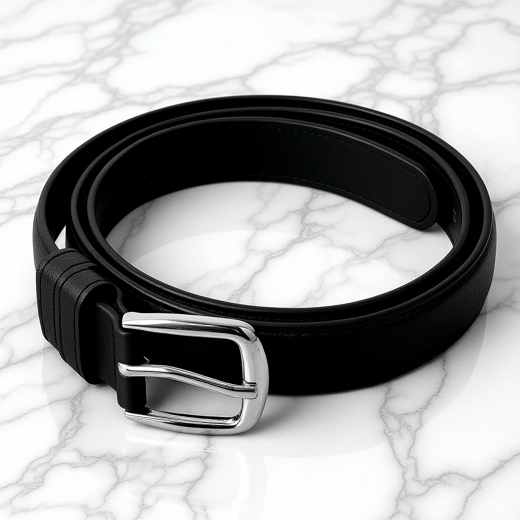 

Black PU Adjustable Belt Classic Color Strap for Jeans Pants Stylish Waist Belt for Age 4-8
