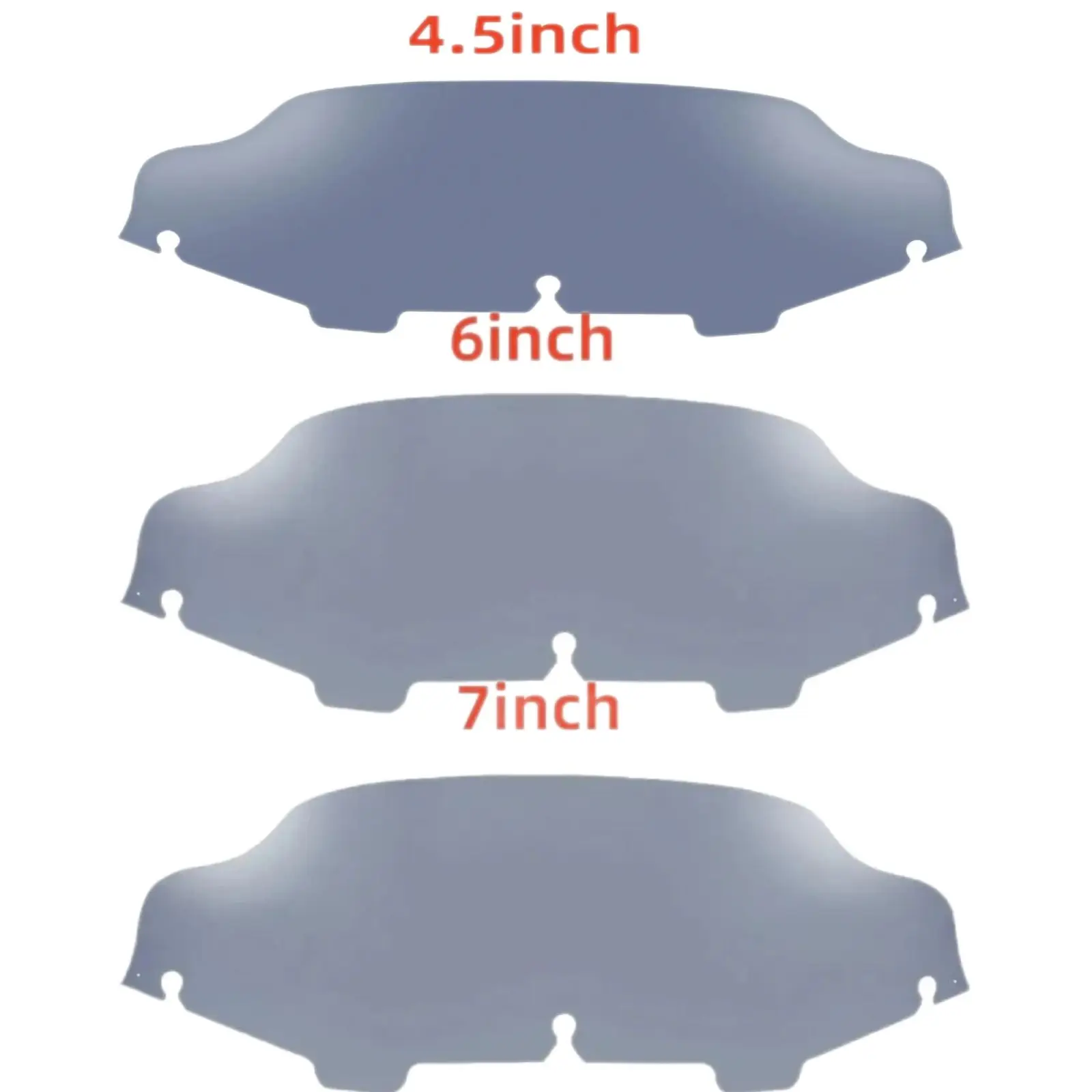 Windshield Fairing Windscreen Cover 4.5\'\' 6\