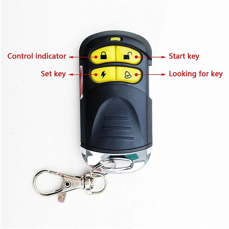 12V Motorcycle Security Alarm And Anti-Theft System Remote Control One-Button Start For Bicycle Scooters Motorcycle