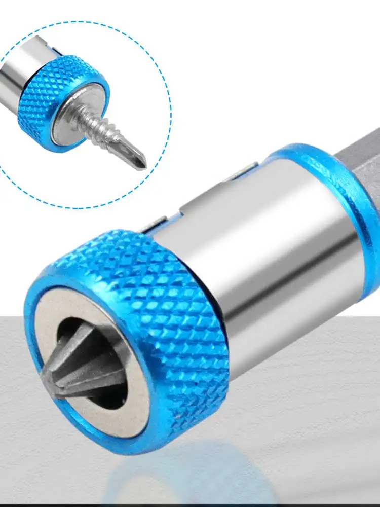 1PCS Magnetic Bit Holder Alloy Electric Magnetic Ring Screwdriver Bit Head Holder Anti Corrosion Magnetizer for Phillip Bit