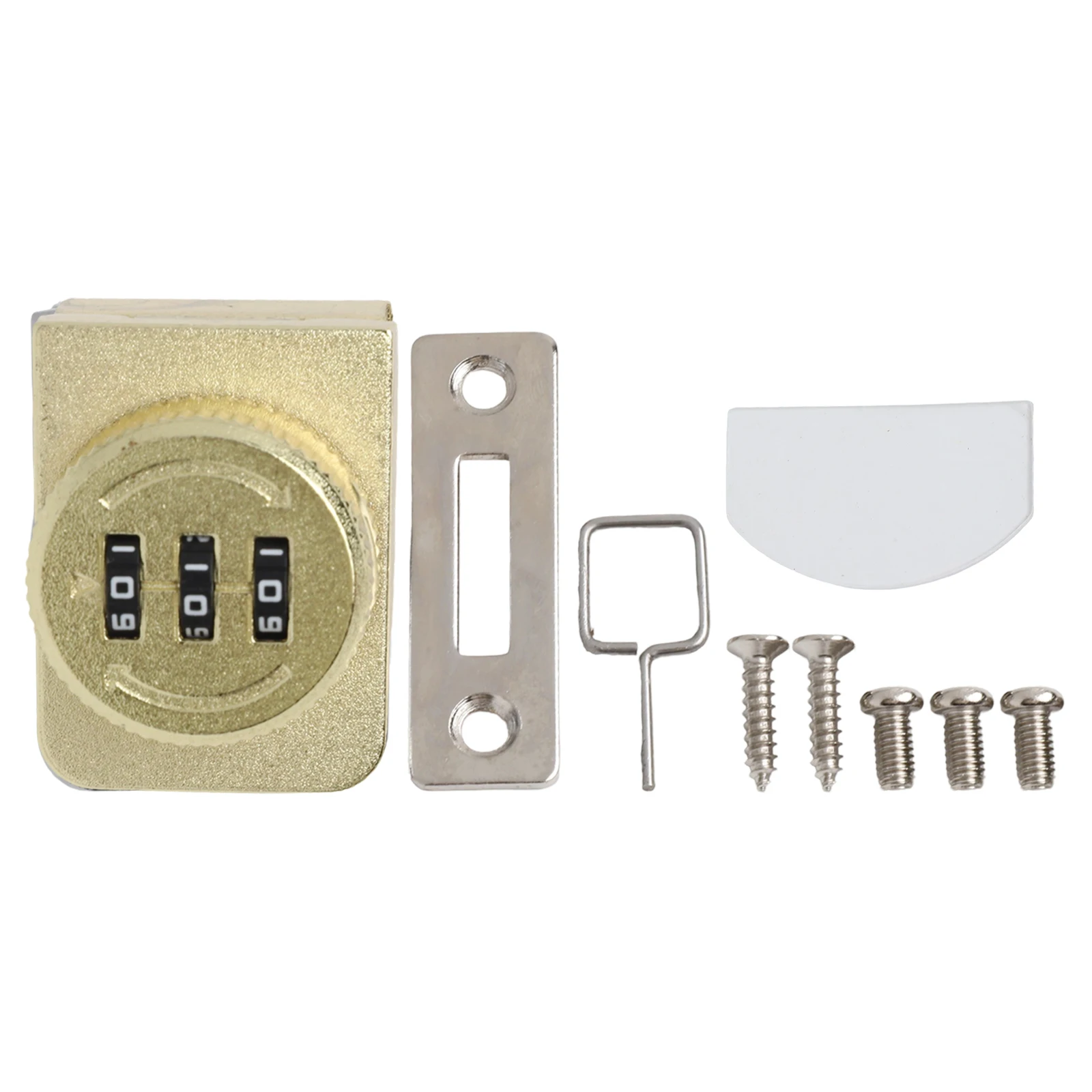 

Замок с кодовым замком для стеклянных дверей шкафов, конструкция из цинкового сплава, подходит для одинарных и двойных дверей толщиной от 5 мм до 8 мм.