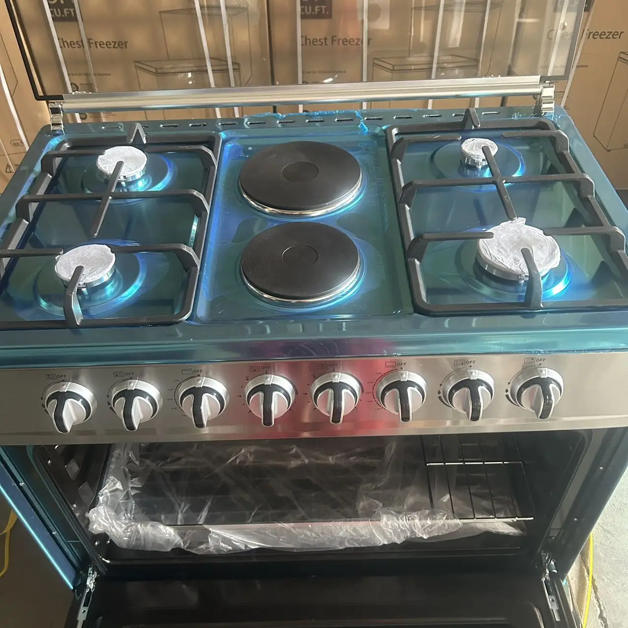 Two Electricity Burners With Oven Good Quality Freestanding Cheap Price Commercial Electric Deck Oven