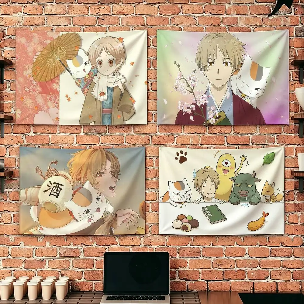 

Natsume Y-yuujinchou Nyanko Flags Suitable For Party Club Outdoor Interior Wall Decoration Banner Fans Gift