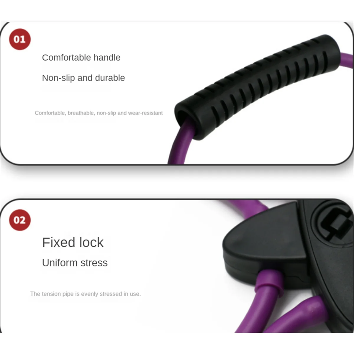 ABJQ Pilates Reformer Resistance Band Kit معدات اللياقة البدنية المنزلية لتمرين الجسم بالكامل - يساعد عضلات الهدف، النغمة()