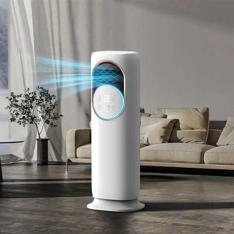 Intelligent Spray Air Conditioning Fan Cold Warm Dual-use Portable Cold Air Conditioner Automatic Shaking Head Refrigeration Fan