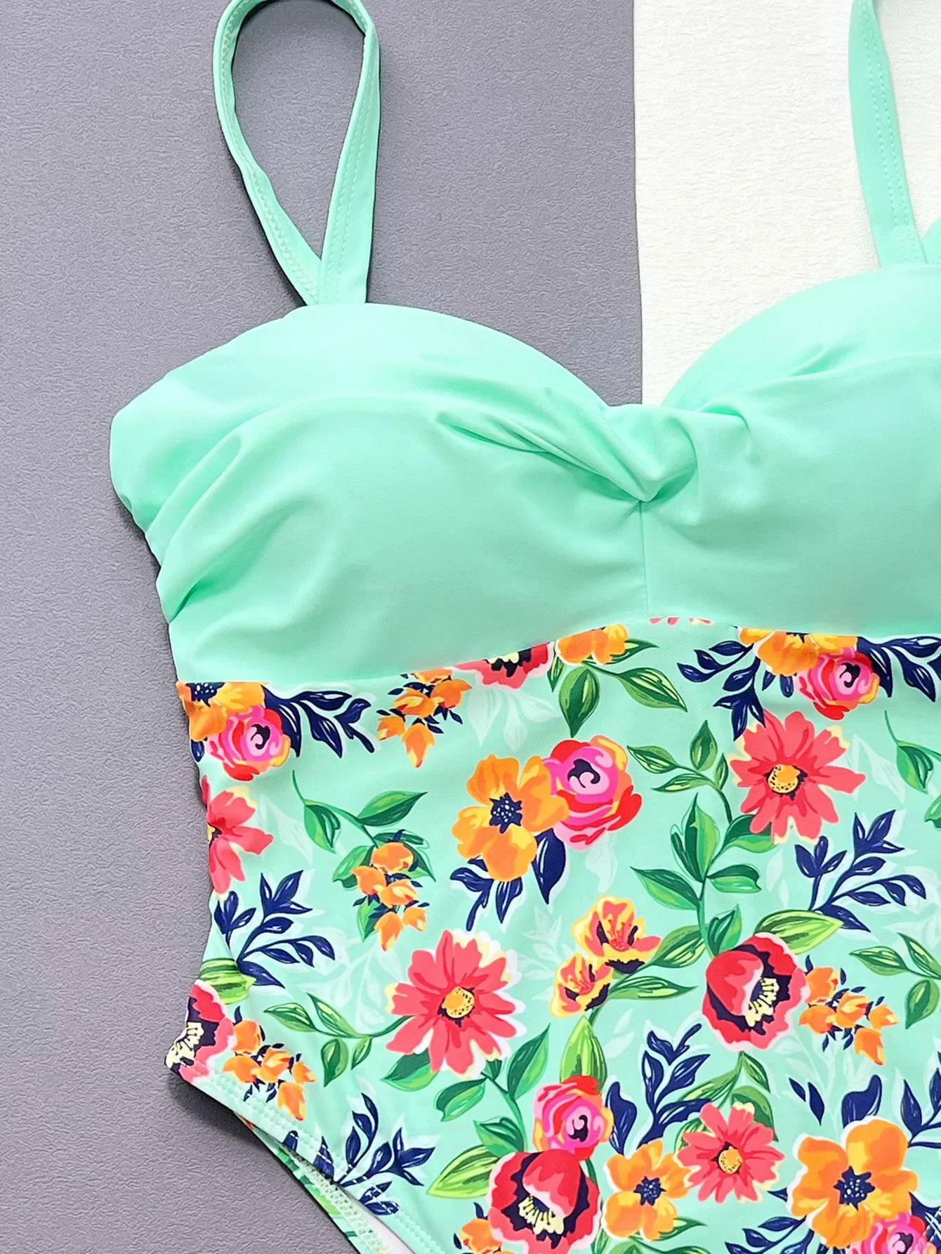 Costume da bagno bikini floreale sexy intero