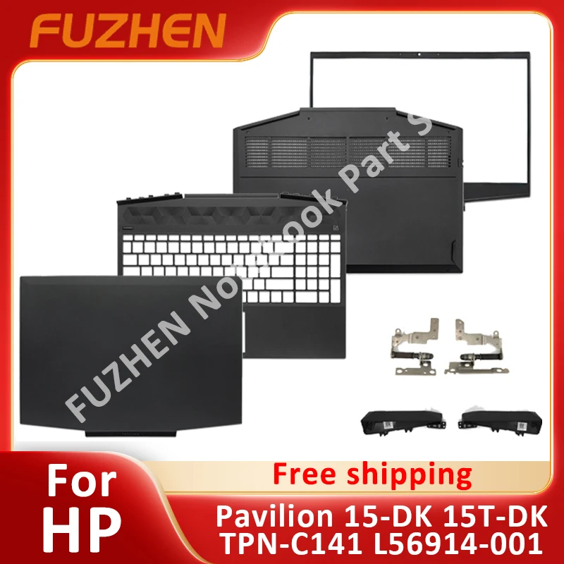 

NEW For HP Pavilion 15-DK 15T-DK TPN-C141 Laptop LCD Back Cover/Front Bezel/Hinges/Palmrest Upper Case/Bottom Case L56914-001