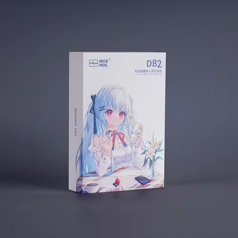 NICEHCK DB2 Mikrofon HiFi Musikhörlurar 1DD+1BA Hybrid Dubbeldrivare In-Ear Hörlurar Monitor Avtagbar 0.78 2Pin Kontakt IEM 8 best sales nicehck eb2s - №3