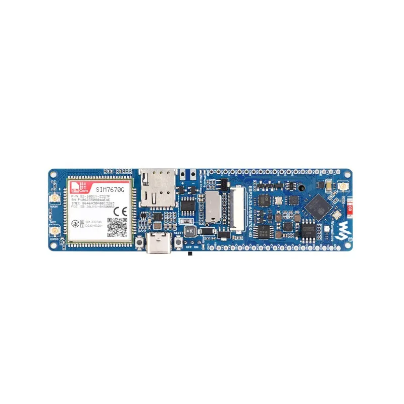 Imagem -04 - Placa de Desenvolvimento 4g Lte Cat1 Wi-fi Bluetooth Suporte ao Posicionamento Gnss Cobertura Global Multi Band Esp32-s3 Sim7670g