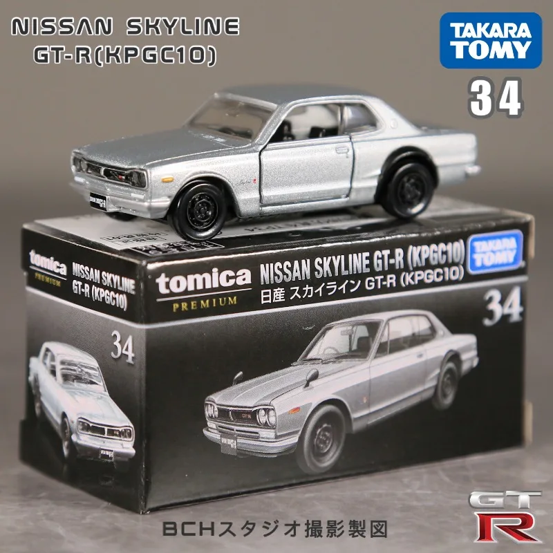 TAKARA TOMY Black Box TP04 34 26 Nissan GTR R32 SKYLINE alloy model, boys\' collection of display toys, children\'s holiday gifts.