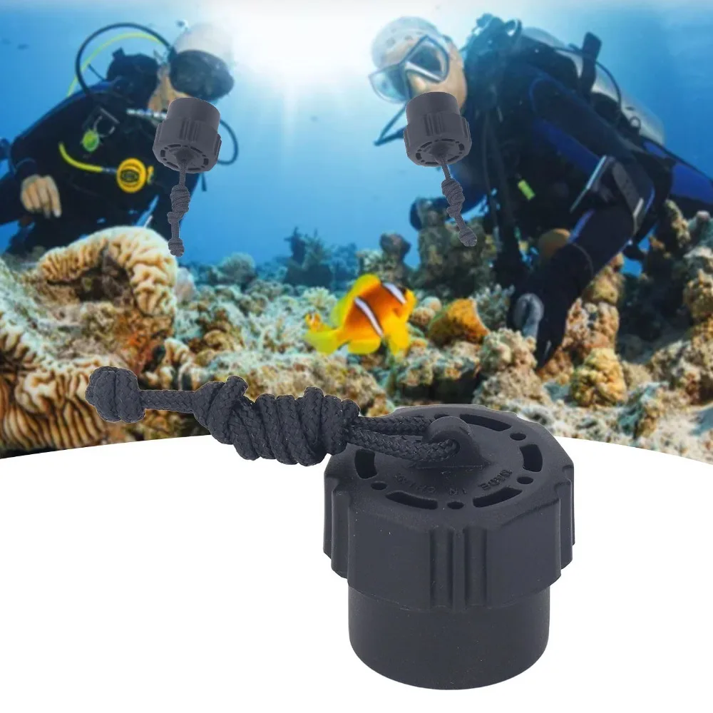 with Lanyard Diving Dust Cap Portable Thread Protector for Din 1ST Stage Regulator