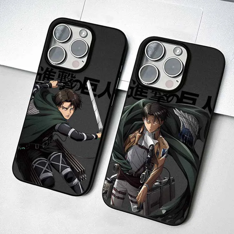 

Anime Attack on Titan For iPhone 16 15 14 13 12 11 mini XS Max 8 7 Pro Max Plus Frosted Large Holes Soft Phone Case