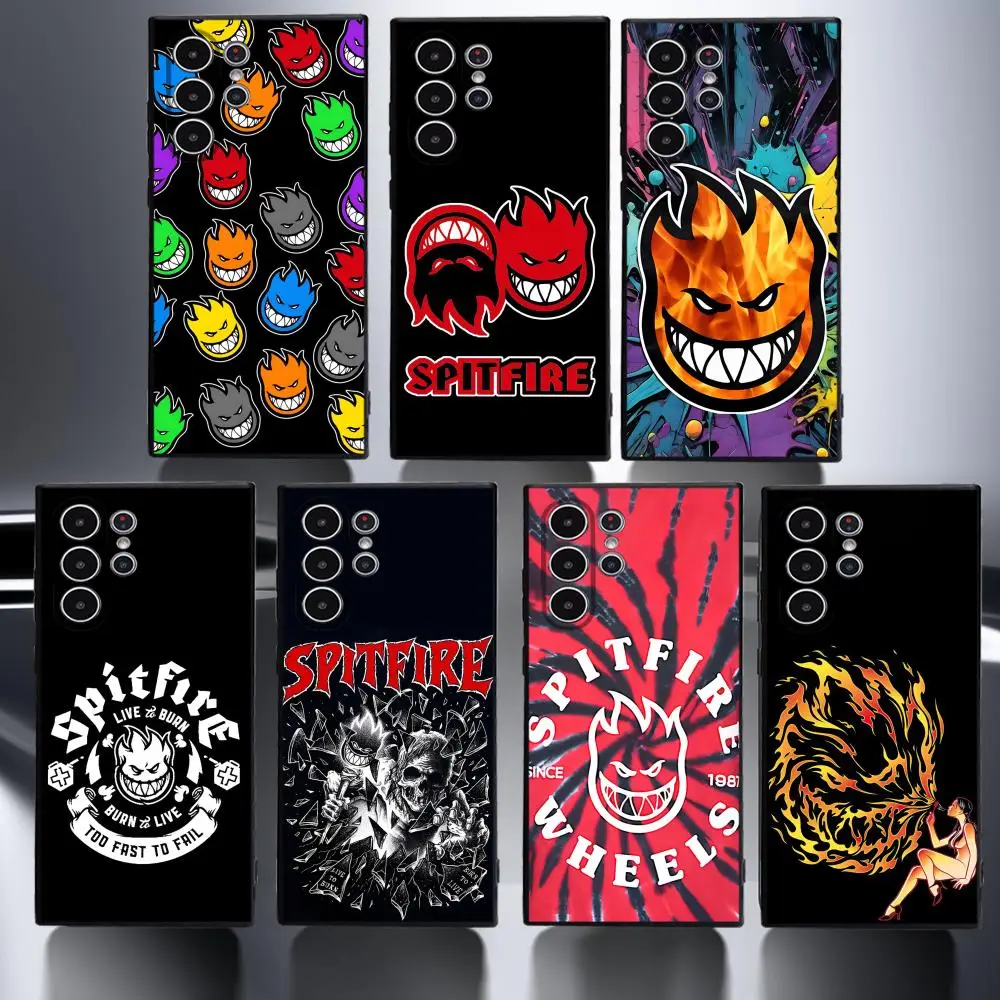 Fashion S-Spitfire W-Wheels Phone Case for Samsung S series s20 s21 s22 s23 s24 FE Plus Ultra TPU Soft to Skin-friendly case