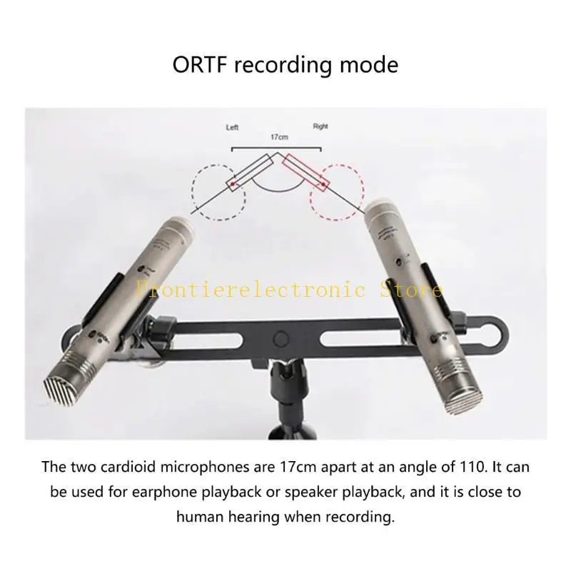 G8DB Double Microphone Stand Stereo Recording Double Microphone Stand Microphone Rods