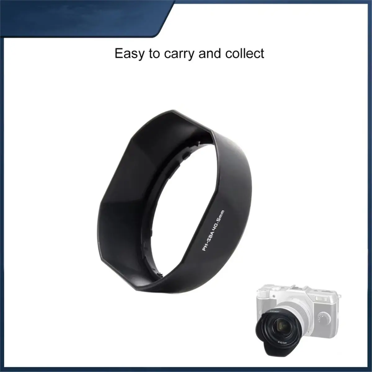 RECOMMENDATION  Camera Bayonet Lens Hood (PH-SBA40.5) for Q Standard 5-15mm F/2.8-4.5