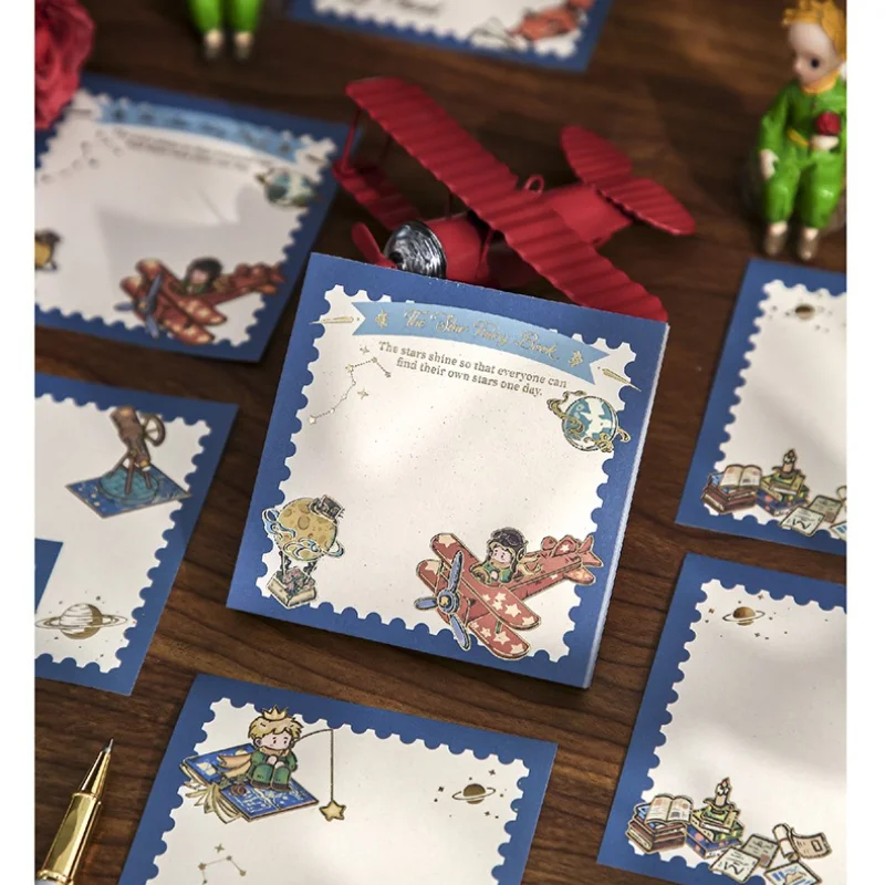

￥ Back-to-School Essential: Le Petit Prince Sticky Notes｜Artist-Designed Illustrations for Journals/Textbooks/Desk Give the Gift