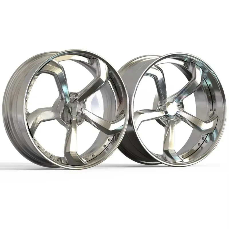 2/3 قطعة 22 24 26 بوصة رسم عجلة معدنية مزورة 26 بوصة حافة كروم Forcato عجلة تصميم الرسم #5