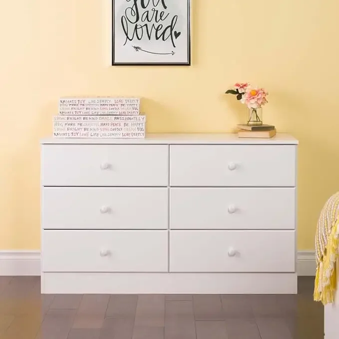 6 Drawer Double Dresser For Bedroom, 16