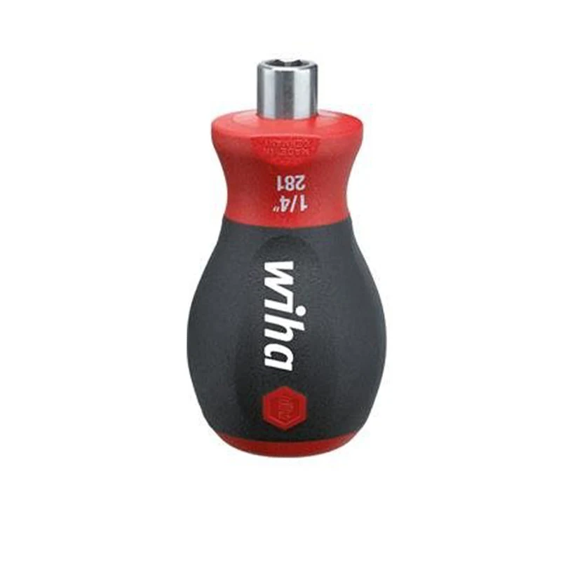 Wiha 29463 Magnetic Screwdriver with Bit Holder  Stubby 1/4\