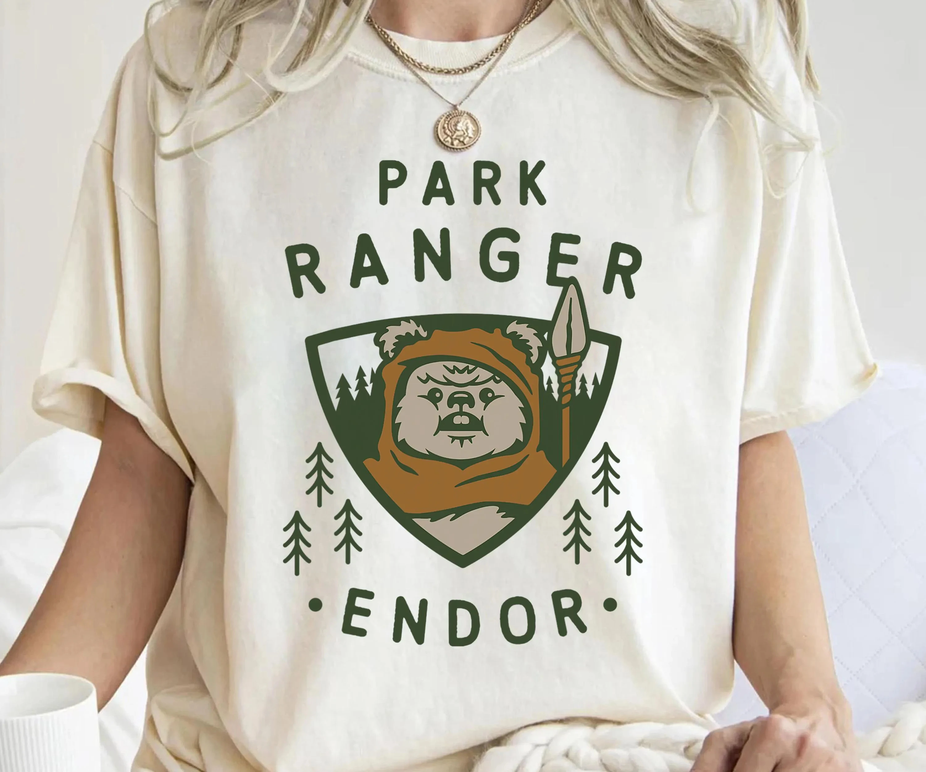 Linda camiseta Ewok Star Wars Ewok Park Ranger Endor camiseta Unisex de Disney camiseta bonita de Star Wars