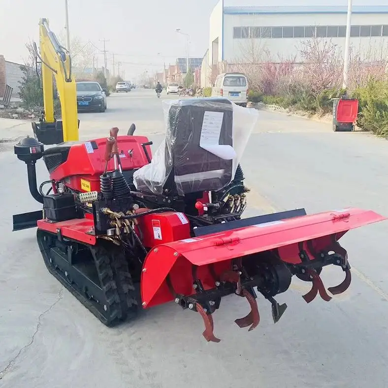 

Customized 22HP Multi-Functional Mini Crawler Tractor Cultivator Tiller with Excavator Accessory for Small Farms
