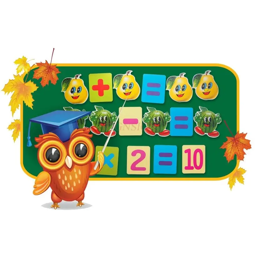 مجموعة واحدة من الوسائل التعليمية للحسابات، ملصقات مغناطيسية للسبورة، بطاقة ملصقات مغناطيسية للحيوانات للتعليم المبكر #2