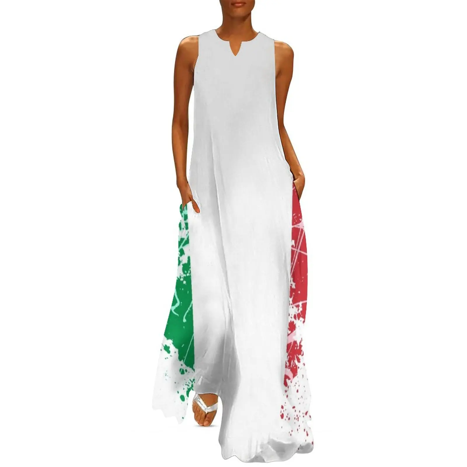 

Italian flag Long Dress dress summer 2025 women Women's clothing