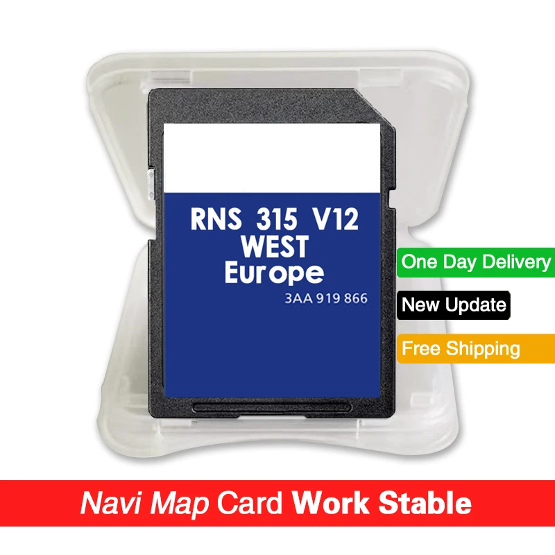 

RNS315 WEST Europe SAT NAV Navigation Map Version Western SD Card for Bosch with Free Anti Fog Flim