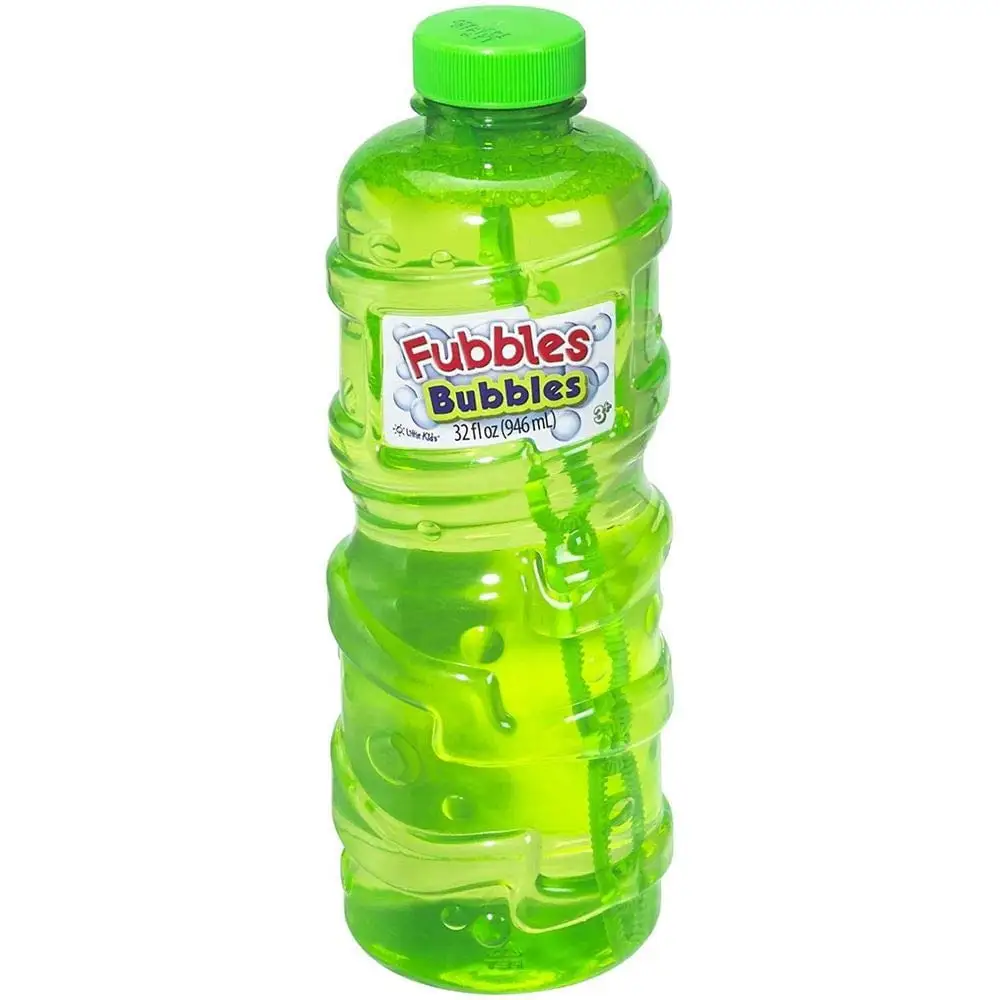 

32oz Bubble Solution & Wand Refill for Kids Ages 3+ – Non-Toxic, No Spill Fun