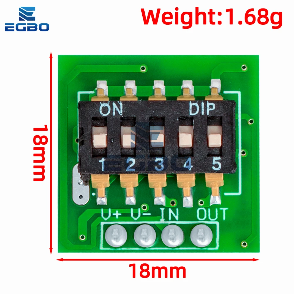 1~5PCS EGBO Timer Switch Controller Board 10S-24H Adjustable Delay Relay Module For Delay Switch/Timer/Timing Lamp