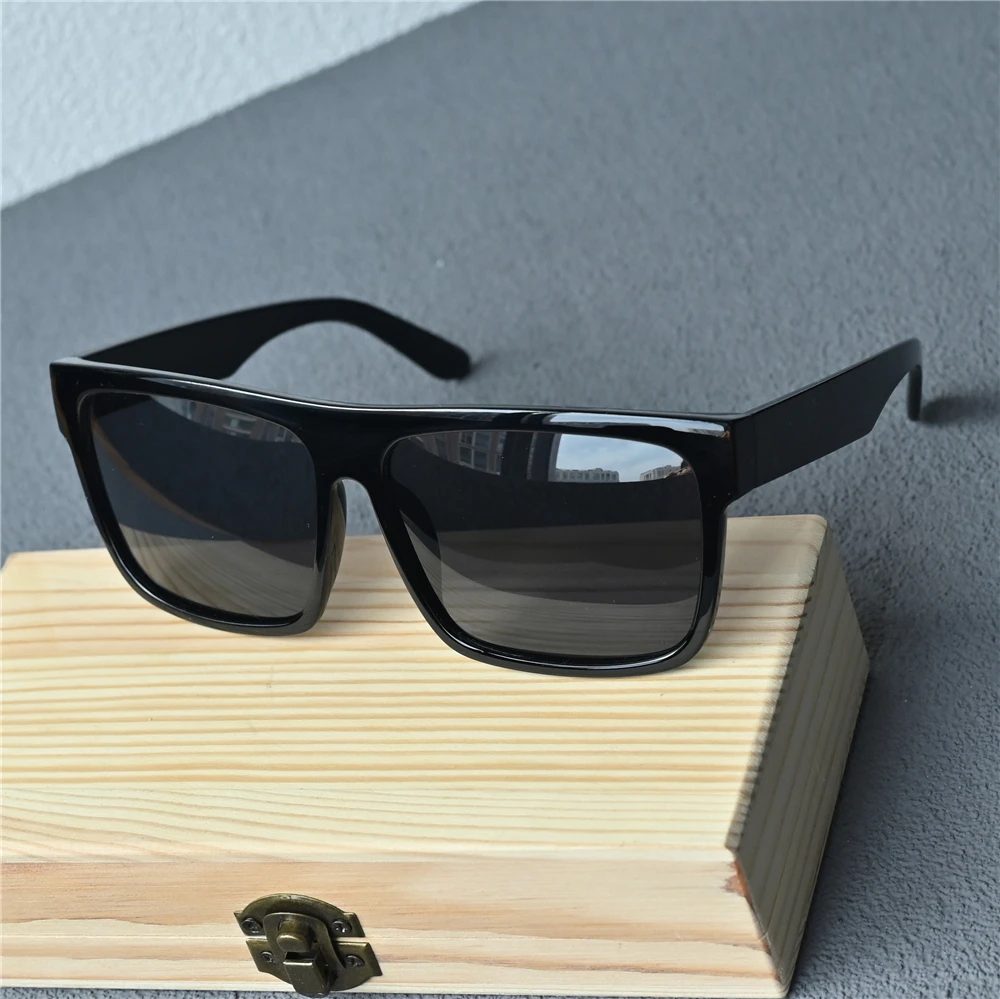 Vazrobe 165mm übergroße schwarz polarisierte Sonnenbrille Männer große riesige Sonnenbrille für männliche flache Steampunk großes großes Gesicht 10
