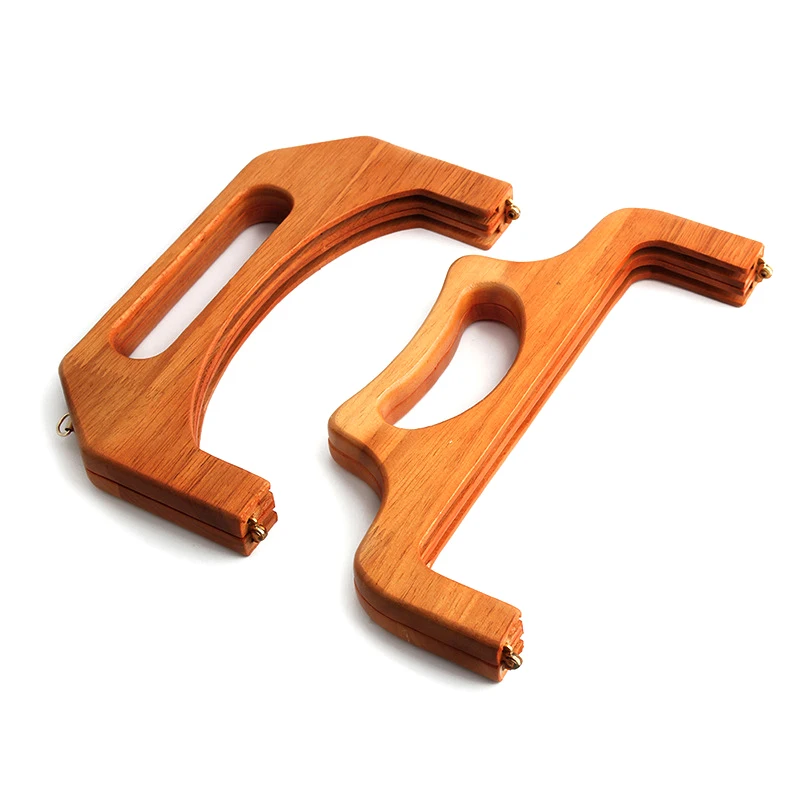 

Wooden Frame Handle Woven Bag Diy Accessories Crochet Handbag Straw Bag Arch Handle Replacement Parts