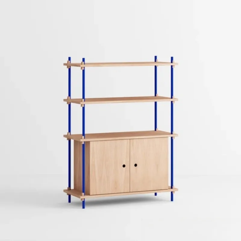 Rak Penyimpanan Modular Nordik Rak Buku Rak Dinding Sistem Penyimpanan