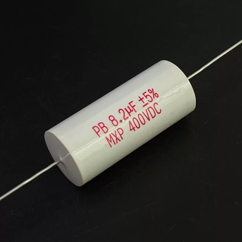 

3PCS Taiwan made PB MXP series 8.2UF 400V copper foot audiofrequency divider infinite film capacitor