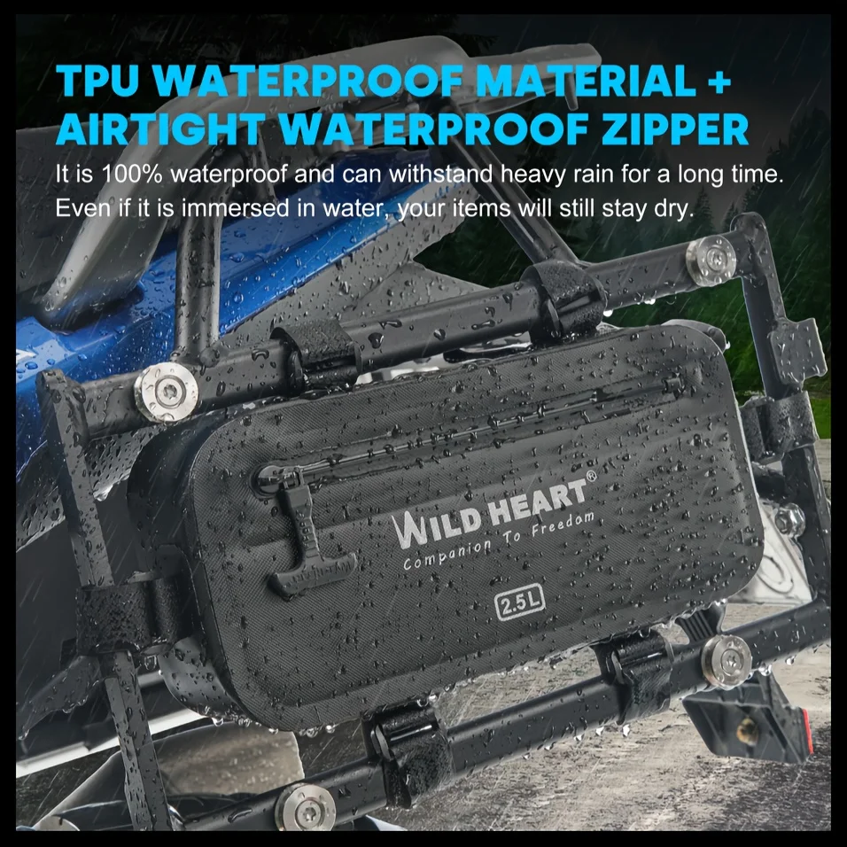 Motorcycle Side Bag Waterproof Tool Bag Motorcycle Hanging Bag Motorcycle Bumper Repair Tool Placement Bag