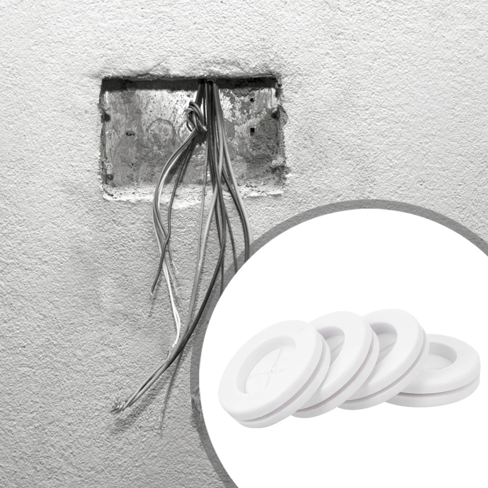 

4pcs Rubber Grommet Firewall Hole Plug Wire Protection Grommets Electrical Wire Gasket Kit High Elasticity Insulation Abrasion