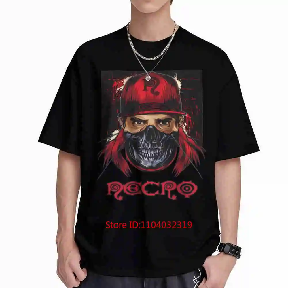 Necro Style Skull Puncture Wound Percro Short Sleeve Tee 100% Cotton T-Shirt