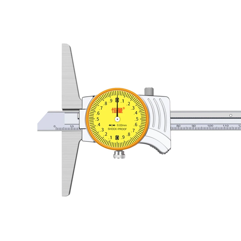 

HENGLIANG Vernier Depth Caliper Dial Depth Gages 0-150 0-200 0-300 Depth Gage Standard gage for depth