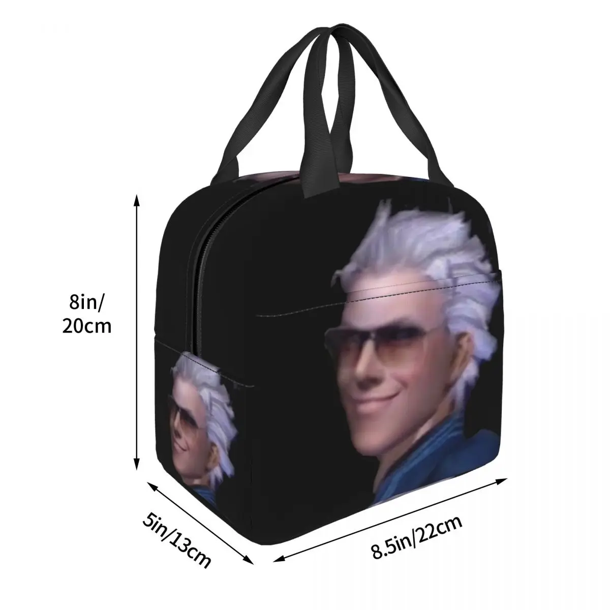 Vergil From The Devil May Cry Series Insulated Lunch Bag for Women Kids Portable Food Boxes Thermal Lunch Box Tote