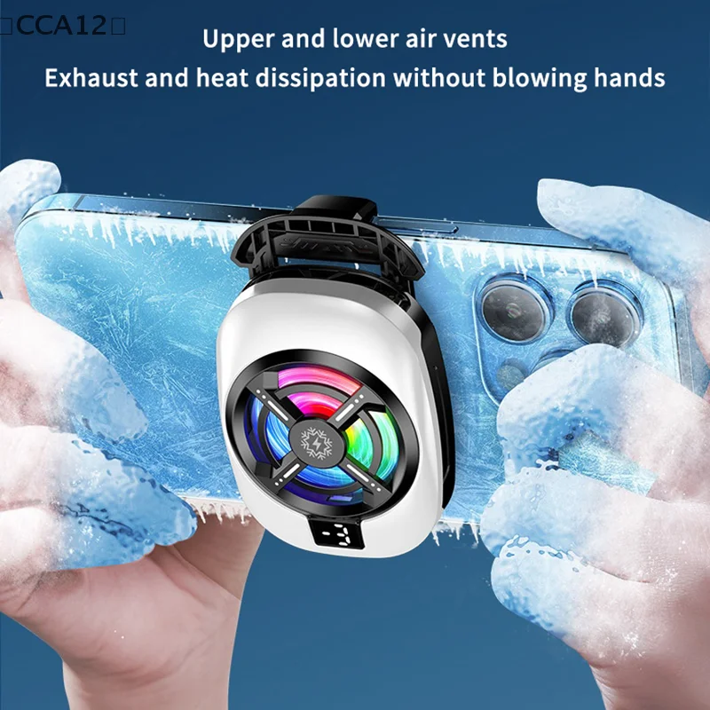 Semiconductor Mobile Phone Cooling Fan Radiator Back-Clip For Games/Live Streaming Phone Cooler For IPhone Android Universal
