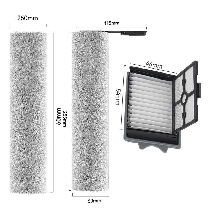 Tineco Floor One Switch S6\Stretch S6 부품 습식 건식 진공 청소기 소모품 롤러 브러시 HEPA 필터 액세서리