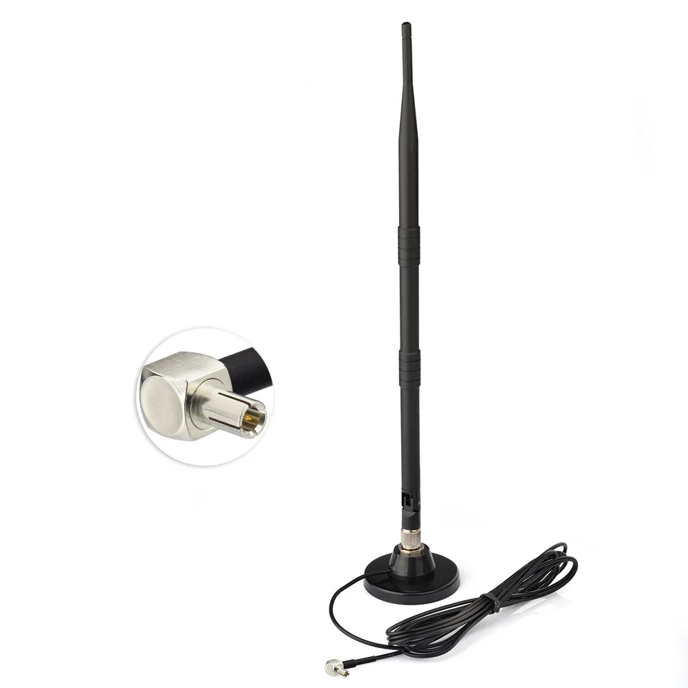 

Superbat 9dbi 700-2600 МГц 4G LTE Антенна с магнитным основанием TS-9 Мужской прямоугольный коаксиальный кабель 3M RG174 для беспроводного маршрутизатора MTC 3G 4G