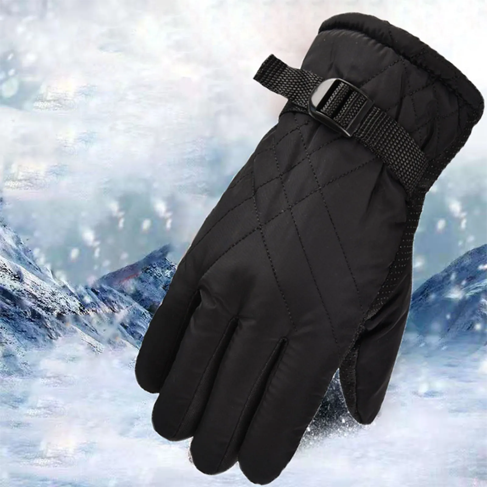 

Outdoor Warm Gloves For Men Cycling Riding Skiing Windproof Sports Mittens Thickened Anti Slip Comfortable Velvet Gloves 2025
