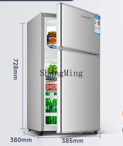ZYY mini frigorifero a doppia porta singola a risparmio energetico per dormitorio in affitto per piccoli uffici domestici