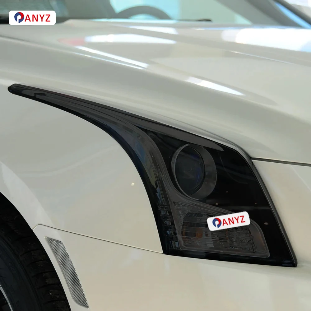 

2 Pcs Car Headlight Protective Film Headlamp Transparent Black TPU Sticker For Cadillac CT6 XT4 XT5 XT6 XTS ATS Accessories