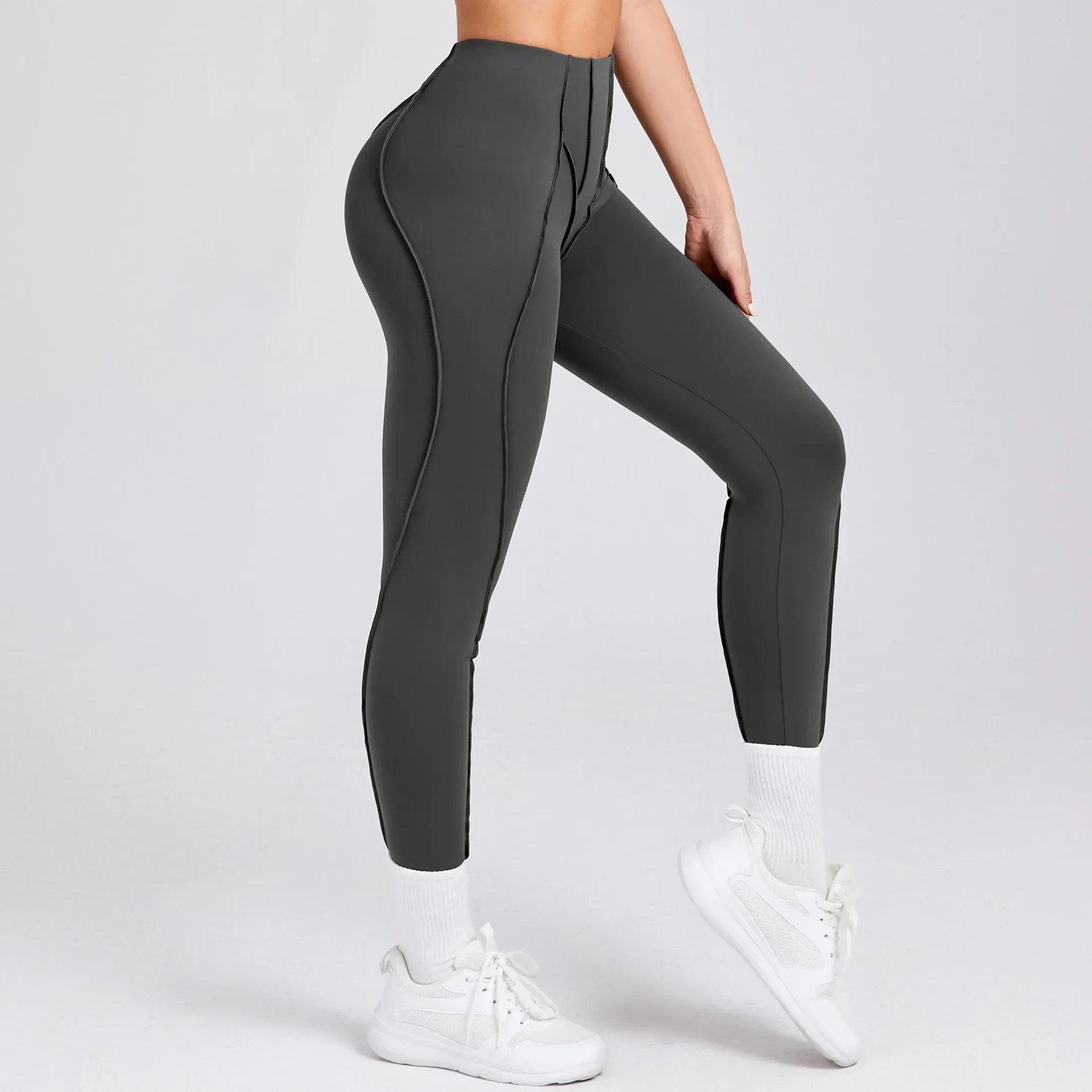 Seamless Yoga Trousers Leggings Sports Fitness High Waist Hip Raise Pants Running Trousers Workout Pants Gym Leggings for Women