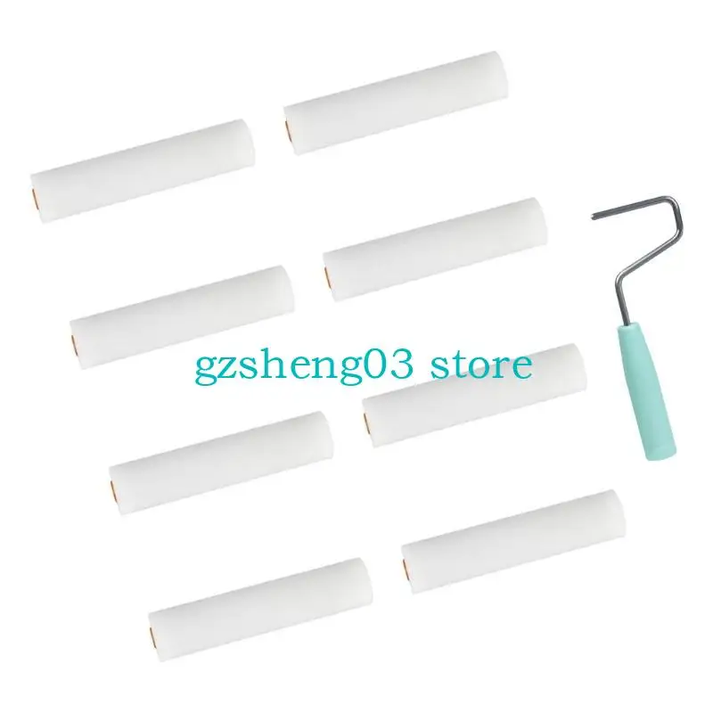 U75C Multipurpose 9pcs Rouleaux en mousse Détail Tool pour le projet d'amélioration maison